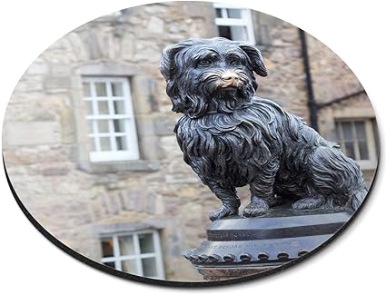 Amazon ラウンドマウスマット グレイフライアーズボビーエディンバラオフィスのギフト Rm3331 Destination Vinyl Ltd マウスパッド 通販