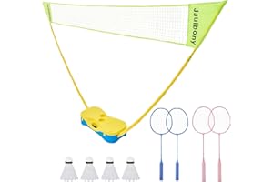 JAULBONY Pickleball Net Volleyball Net Outdoor Height Adjustable 17ft/10ft x 7.2ft Badminton Net Backyard Game Tennis Portable for Junior Kid Soccer Pool Sports High School