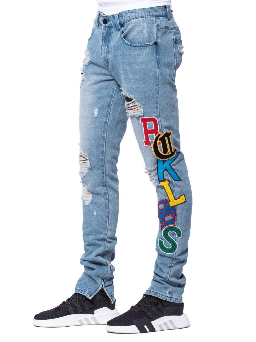 Young and Reckless - Vertical Synthesis Jeans - Indigo - - Mens - Denim -