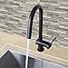 VIGO Gramercy 17'' H Single Handle Pull-Down Spout Kitchen Faucet in Matte Black-VG02008MB