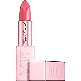 Too Faced Lady Bold Cream Lipstick | Creamy, High-Impact Color, Lightweight, Vegan + Cruelty Free, 0.11 Ounce