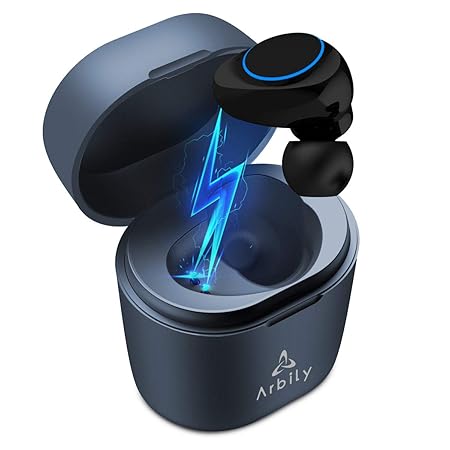 Arbily Mini Bluetooth Kopfhörer, Bluetooth Headset in Ear, Kabellos in Ear Kopfhörer, Bluetooth Freisprech, 18 Stunden Spielz