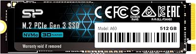 Silicon Power 512GB PCIe M.2 NVMe SSD Gen3x4 2200/1600 MBps SP