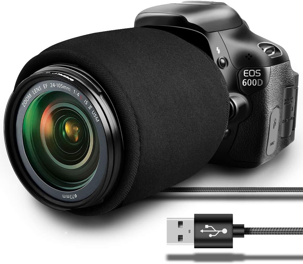 USB Lens Warmer, Lens Defogging Heater Condensation Prevention Lens