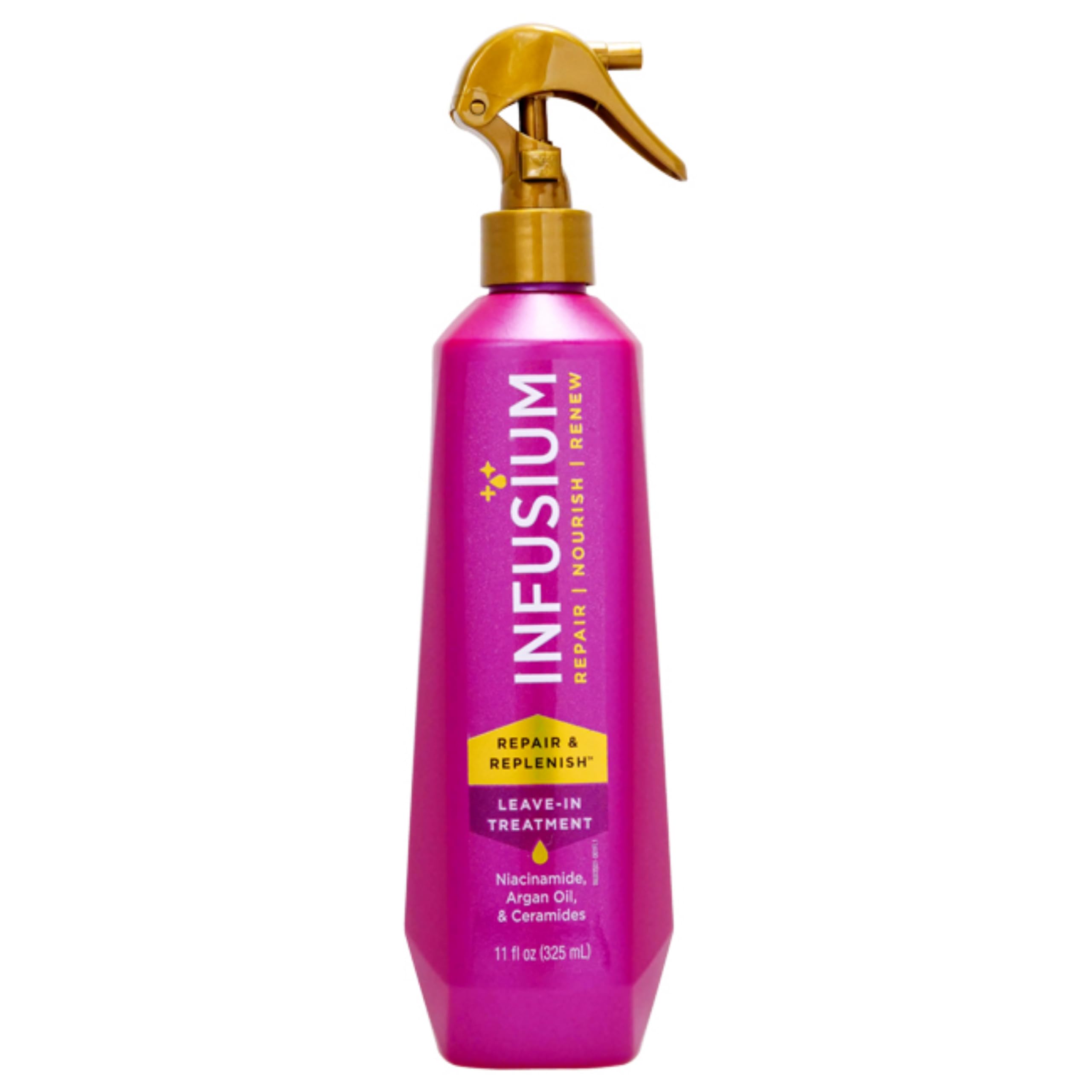 Photo 1 of **SPRAY HANDLE NON-FUNCTIONAL** Infusium Repair and Replenish Leave-In Treatment - Hair Spray with Niacinamide, Argan Oil, and Ceramides - Strengthens and Nourishes - 11 oz