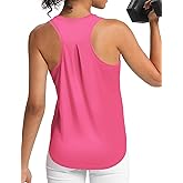 CHALLMOTI Women's Workout Tank Tops Woman Sleeveless Loose Fit Gym Tops Athletic Shirts Racerback Quick Dry UPF 50+