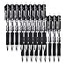 Retractable Rollerball Pens, Medium Point Black Gel Ink Roller Ball Writing Pens Set for Home/Office with Comfort Grip(18-Piece, 0.7mm)