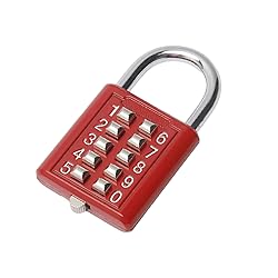 MroMax 10-Digit Combination Padlock, Push Button