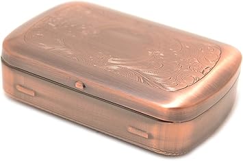Caja metálica para tabaco de liar Vintage: Amazon.es: Salud y cuidado personal