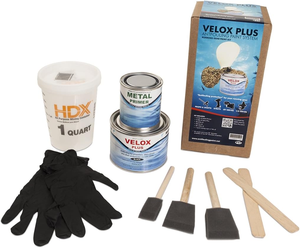 Velox Plus Anti-Fouling Propeller and Running Gear Paint Kit (Black)