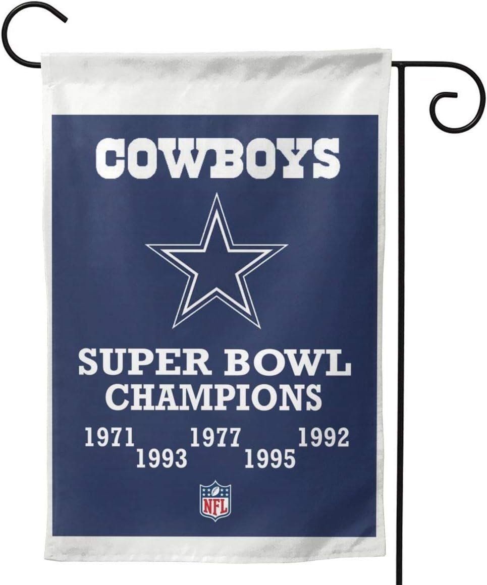 Stockdale Cowboys Champions Flag 5 Time Super Bowl House Garden Flags Banner