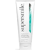 Supersmile Professional Teeth Whitening Toothpaste - Fluoride Free for Visibly Brighter Smile - Whitens up to 6 Shades