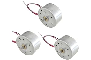 bociloy 3Pcs 5V 6000RPM DC Motor Mini Electric Motor with Wire for DIY Toys Model, Science Experiments