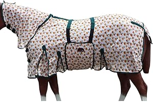 HILASON 78 in Horse Fly Sheet Ultra Violet Rays Protect Mesh Bug Mosquito Summer Spring | Fly Sheet | Horse Sheet | Fly Sheet for Horses | Bug and Mosquito Protection | Fly Sheet for Horse 78 in