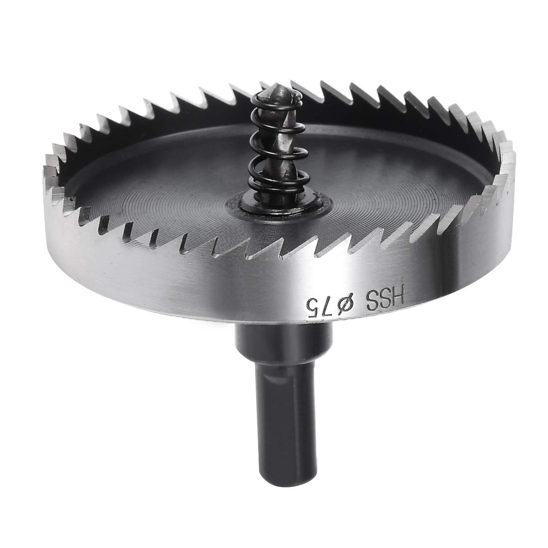 sourcingmap 75mm High Speed Steel HSS Drill Bit Hole Saw Cutter for Metal Alloy Wood