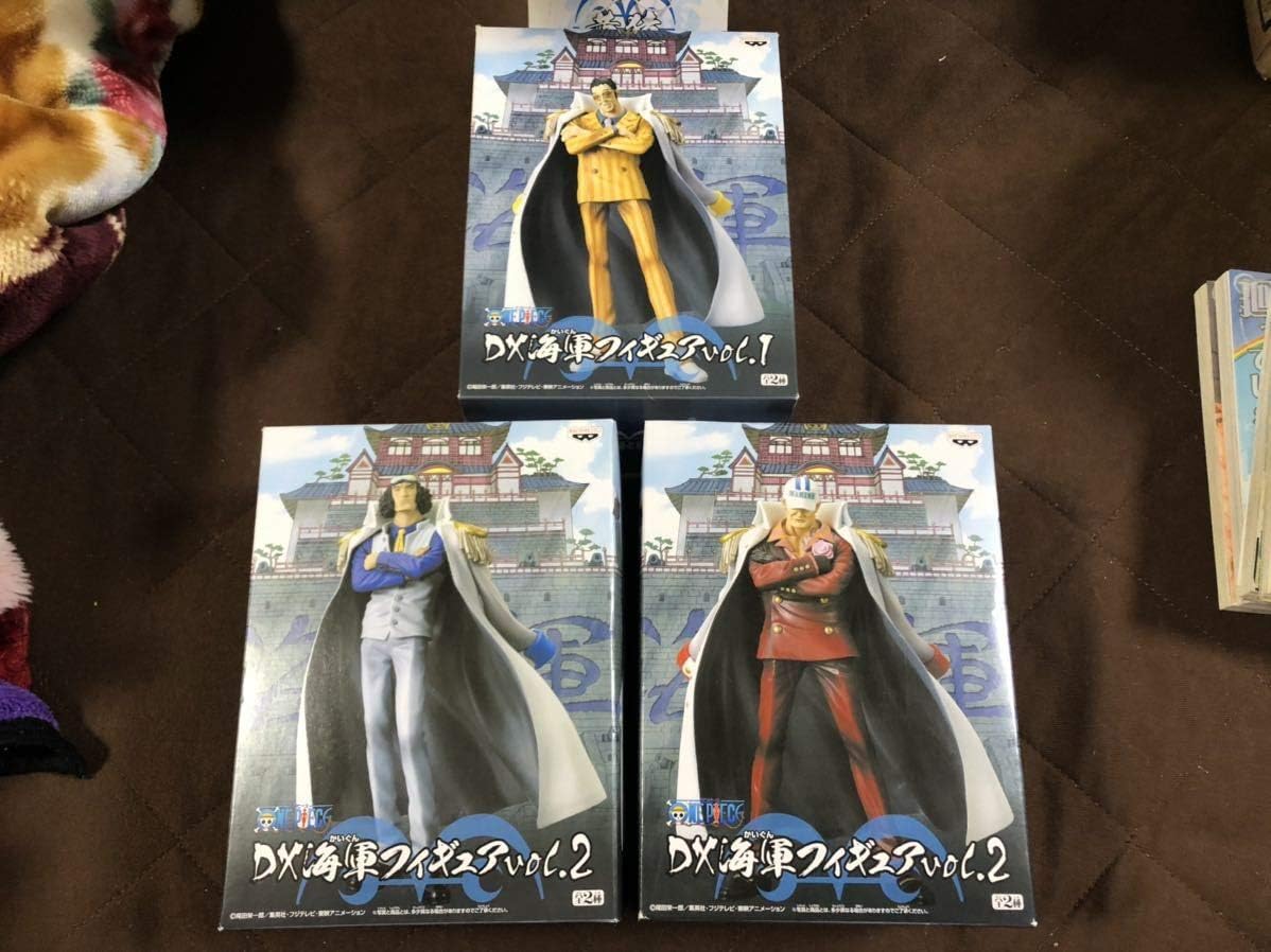 Amazon ワンピース Dx海軍フィギュア Vo 1 黄猿 ボルサリーノ Vol 2 赤犬 サカズキ青雉 クザン 3種セット フィギュア ドール 通販