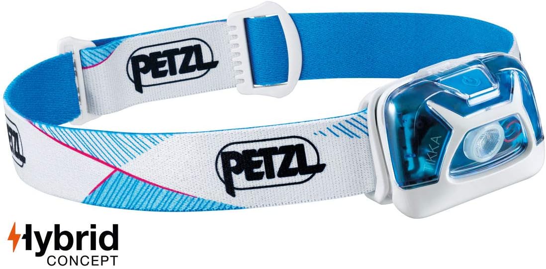 PETZL, Tikka Headlamp, 300 Lumens, Standard Lighting, Blue : Sports & Outdoors