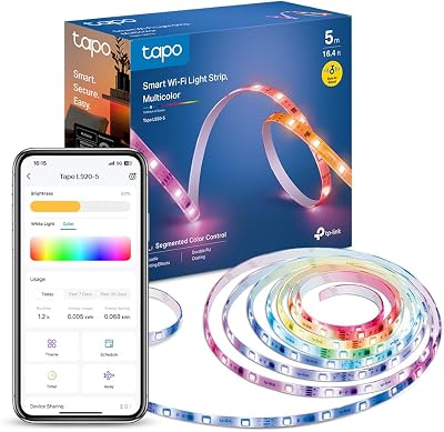 Ruban LED Connecté WiFi 5m, LED chambre RGBIC Multicolore L920-5