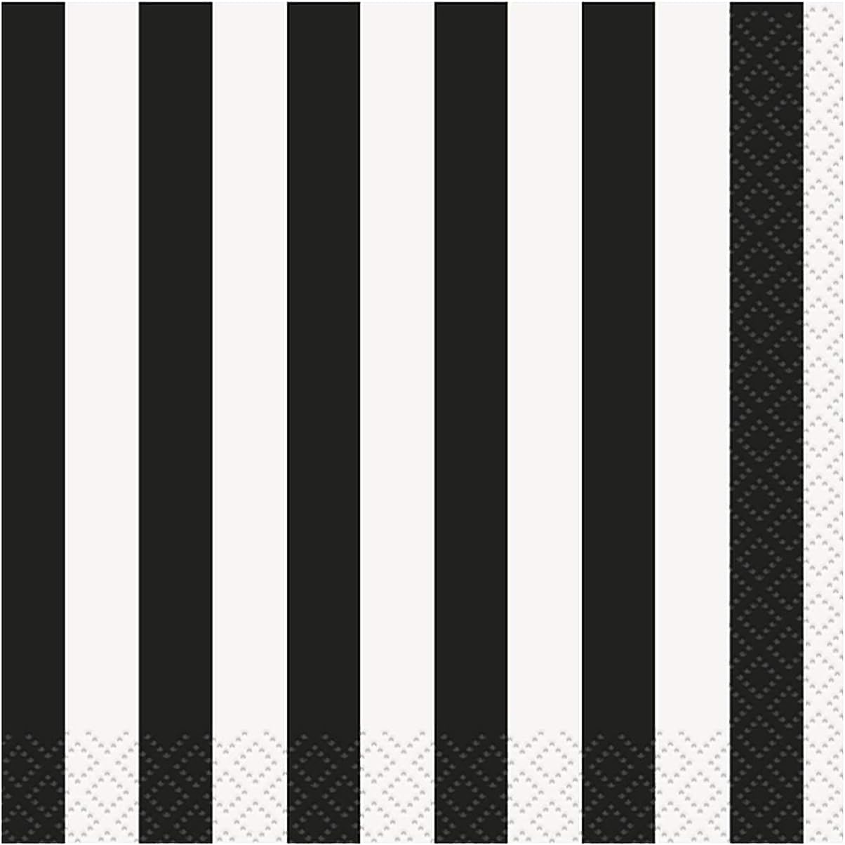 Unique Beverage Napkins, One Size, Black