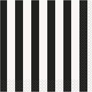 Unique Beverage Napkins, One Size, Black