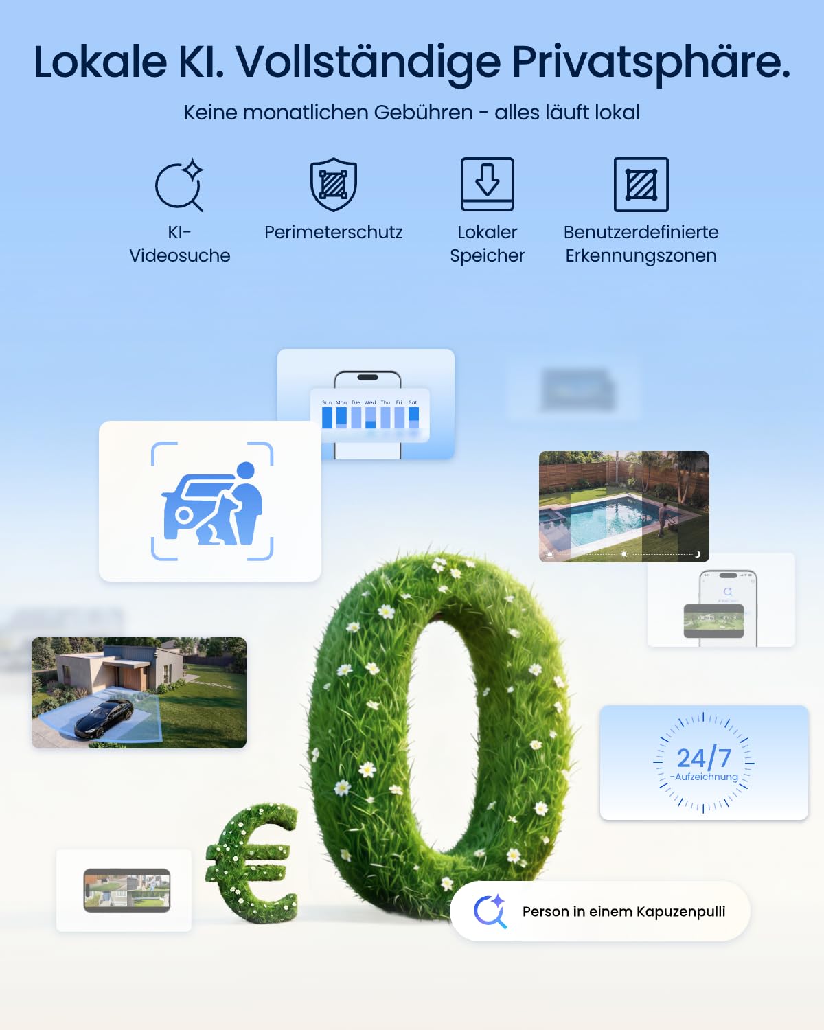 Reolink Überwachungskamera Aussen, 10MP+8MP Dreifachobjektiv, OMVI 3i WiFi 5