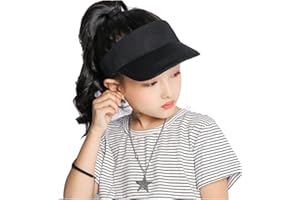 Kids Visor Sun Hat Adjustable Athletic Sports Hat 6 to 12 Years Old