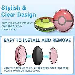 AGENTNANO 2 Pack Clear Case Compatible with Pokemon