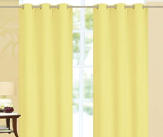 Amazon Com Elizabeth 100 Solid Blackout Window Curtains Thick