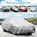 KAKIT Car Cover All Weather Outdoor Car Cover Durable Protect Car Paint with Free Anti-Theft Lock,Fits Sedan up to 185