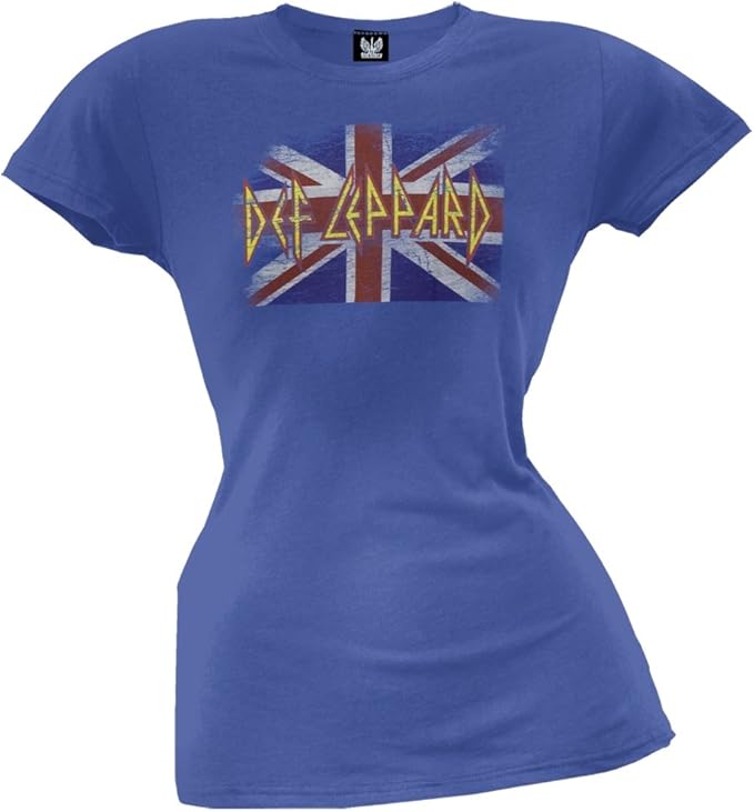 Def Leppard Womens Union Juniors TShirt at Amazon Women’s Clothing