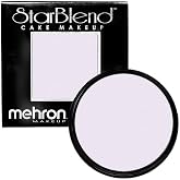 Mehron Makeup StarBlend - ALABASTER, Wet/Dry Pressed Powder Foundation | Buildable Full-Coverage Powder Foundation for Beauty, Theater, &amp; Cosplay. Use Wet or Dry. Cruelty Free, &amp; Made in the USA.