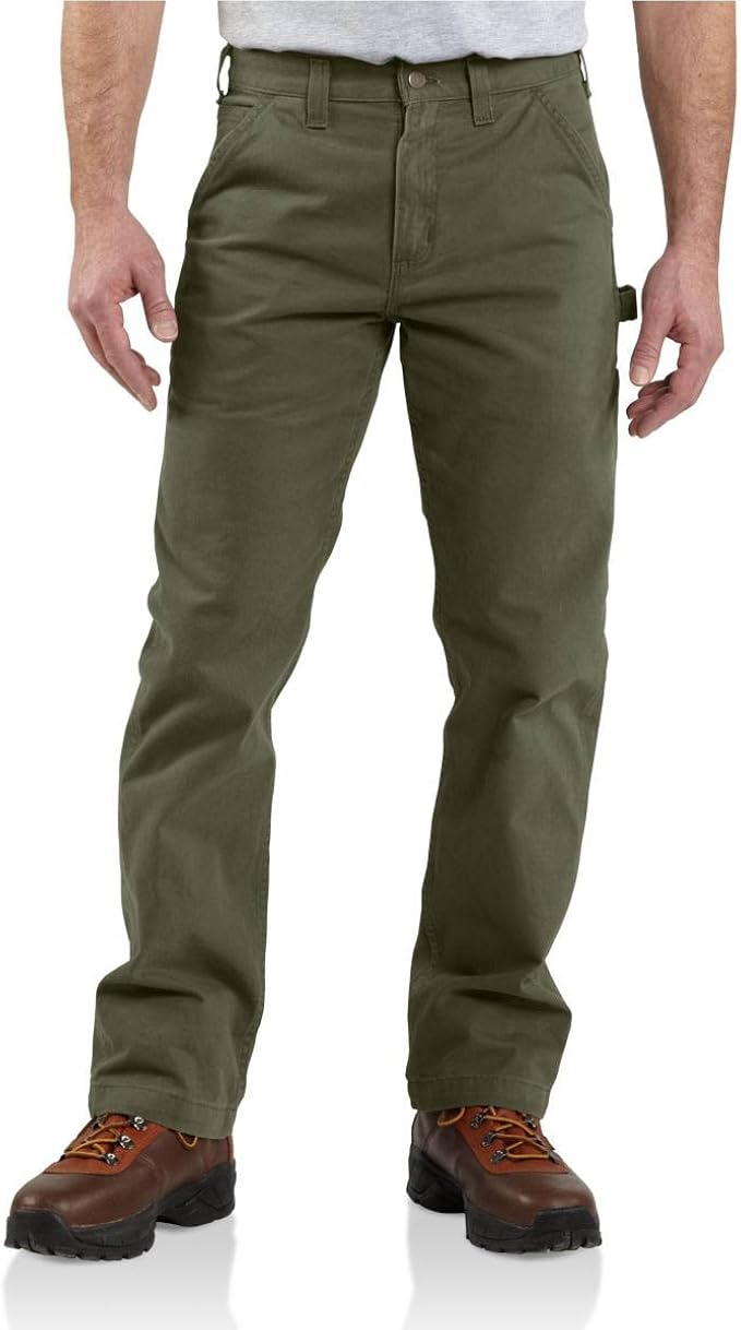 washed twill relaxed fit work pant