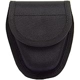 ROCOTACTICAL Molded Double Handcuff Case, Hidden Snap Nylon Cuff Case Pouch