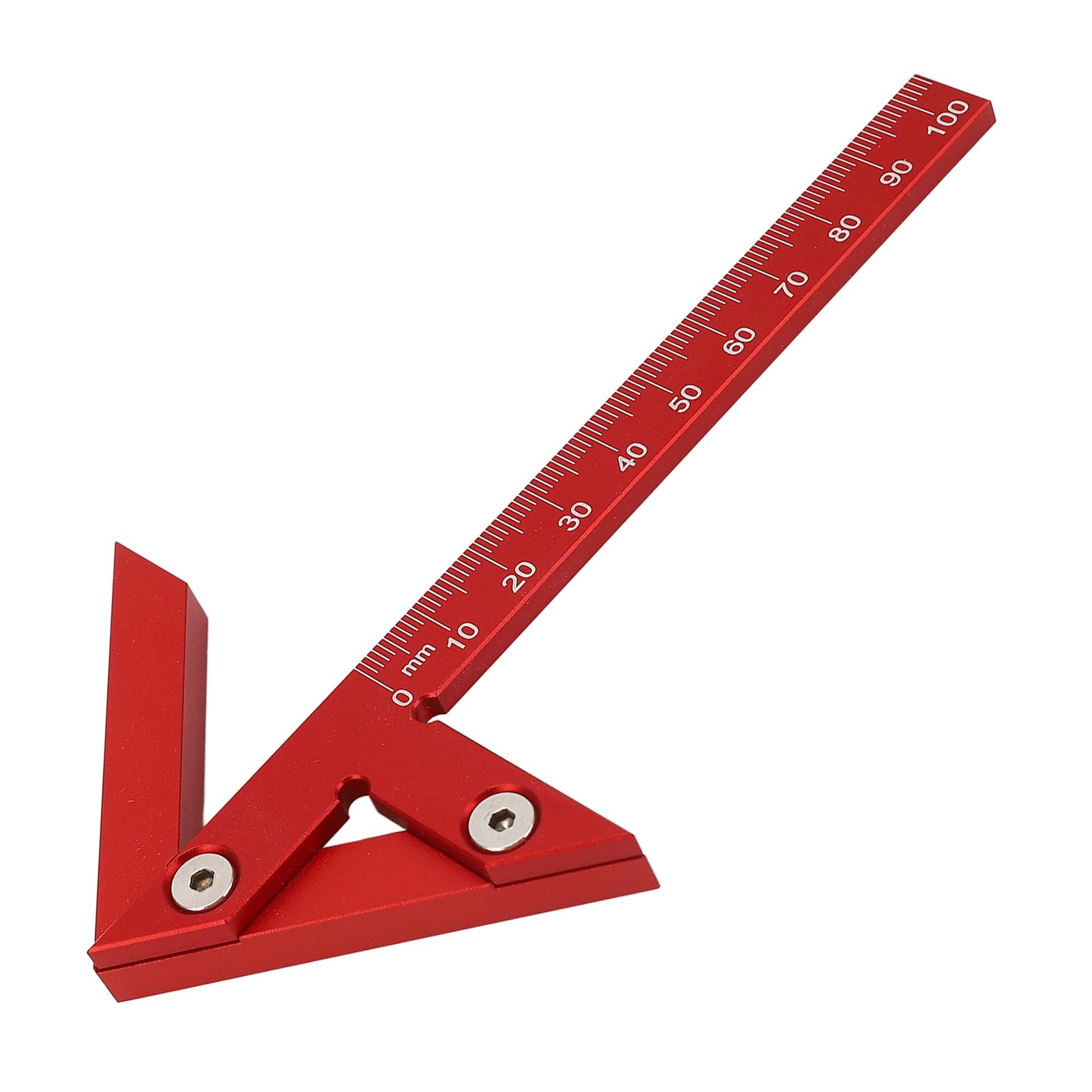 Center Finder, Woodworking Aluminum Alloy Center Scribe Gauge 45° 90° Right Angle Line Gauge Carpenter Ruler with 105mm Scale, Wood Measuring Scribe Tool for Finding The Center