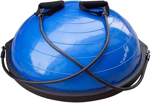 ARLISA Yoga Half Ball Dome Balance Trainer Fitness Strength Exercise Workout with Pump Blue by SKB