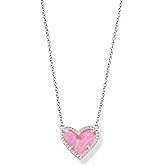 Kendra Scott Ari Heart Adjustable Length Pendant Necklace for Women, Fashion Jewelry