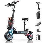 HLOIE H1 GEN2 Electric Scooter for Adults 5600W Dual Motor Up to 50MPH,Battery Range to 55Miles Fast Sports Escooter 11" Off 