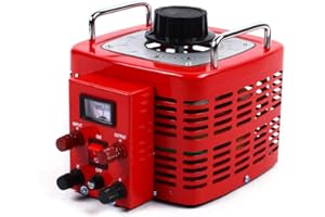 LIKARVA 30 Amp Transformer, Auto AC Variable Voltage Converter 0-130V 110V Transformer Variable AC Voltage Output Regulator Metered for US Plug AC Variable Power Supply (3000VA Max)