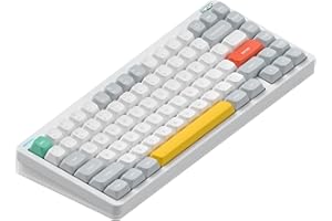 NuPhy Halo75 V2 Mechancial Gaming Kyeboard,75% Wireless Hot Swappable Bluetooth Keyboard,83 Kyes RGB Backlit Keyboard,Support