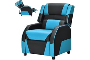 SNUGWAY Racer Larger Kids Gaming Reclining Chair Leather Recliner Sofa Children Ages 3-12