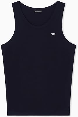 Canotta Uomo Piquet Cotone Blu L