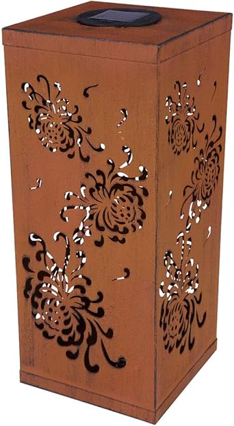 Solarleuchte Garten Laterne Fur Draussen Solarlampe Gartendeko Rostoptik Gartenlampen Solar Gartenlaterne Dekoleuchte Led Hohe 38 Cm Rost Amazon De Beleuchtung