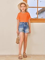 Girls Short Sleeve T Shirts Kids Summer Tops