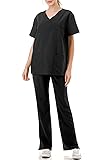 ASPECA Scrub Sets Medical Nursing Uniform 4-Way