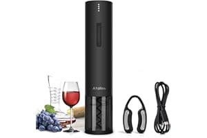 Ataller Rechargeable Electric Wine Bottle Openers, Cordless Automatic Wine Corkscrews Opener with Foil Cutter and USB Chargin
