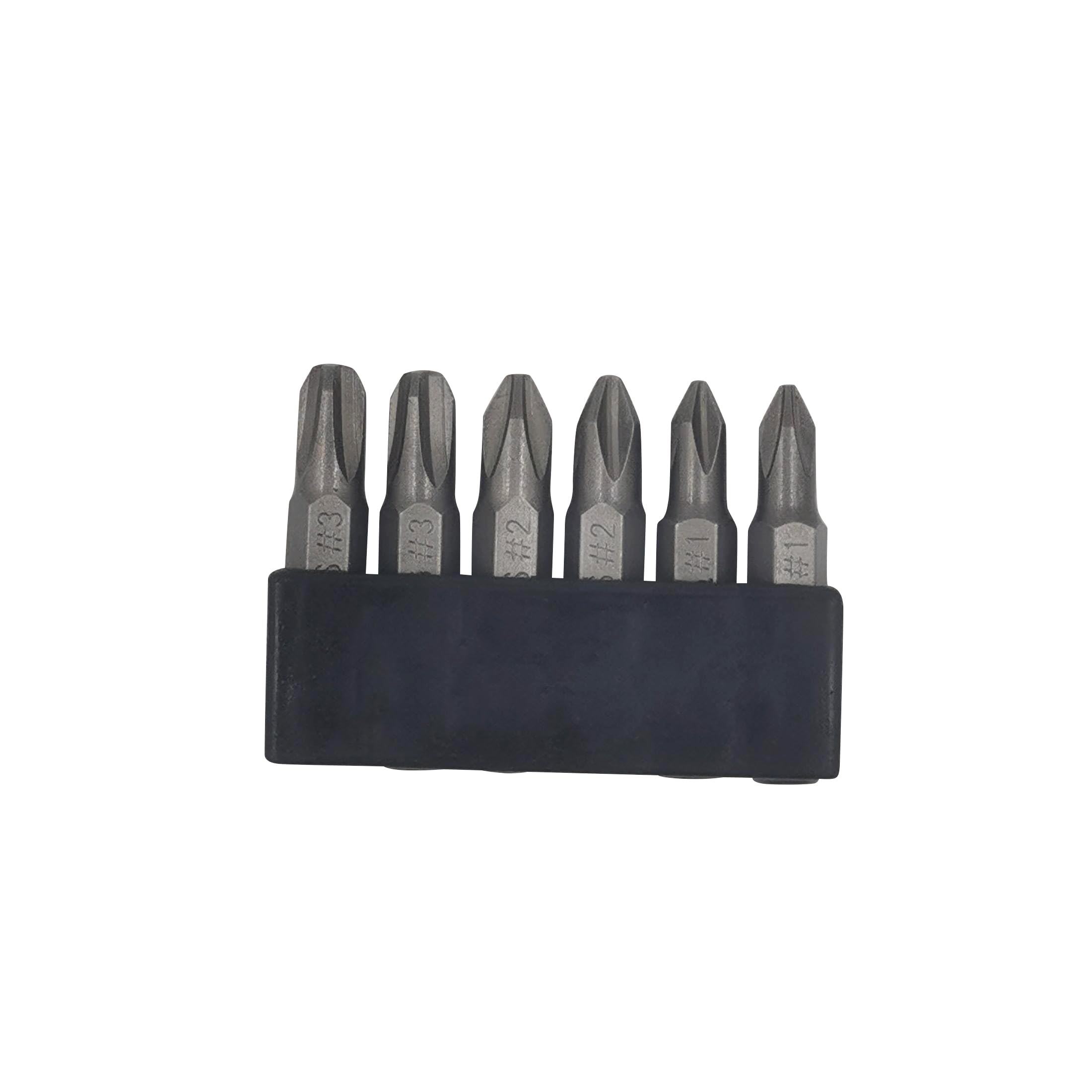 6Pcs 35mm JIS Screwdriver Bit Set with Magnetic Tip, 1/4 Hex Shank, S2 Alloy Steel & 6-Slot Storage Strip – Perfect for Japanese Motorcycles, Cars, Bicycles, and Equipment (#1x2+#2x2+#3x2)