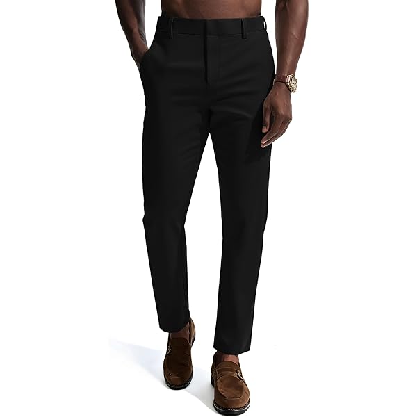 slim fit dress slacks Calvin Klein Men's Infinite Stretch Skinny-Fit Dress Pants - Dark Grey main image 0