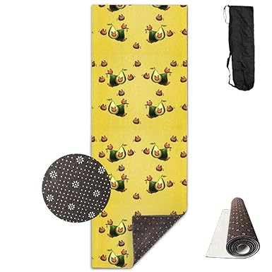 Amazon.com: Avocado - Alfombrilla de yoga para gato amarillo ...