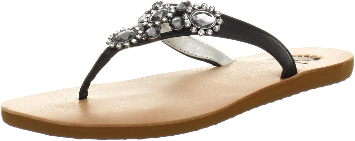 Yellow Box Women's AMI Flip Flop, Black, 8 M US FlipFlops