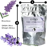 Origo Epsom Salt Lavender Coconut Oil 1KG for Sleep Stress Relief Bath Body Care view 2